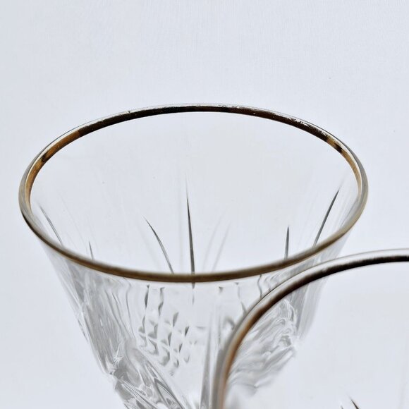 Mismatched Elegant Party Wine Glasses 4pc toasting glassware Longchamp Salzburg - Picture 6 of 12